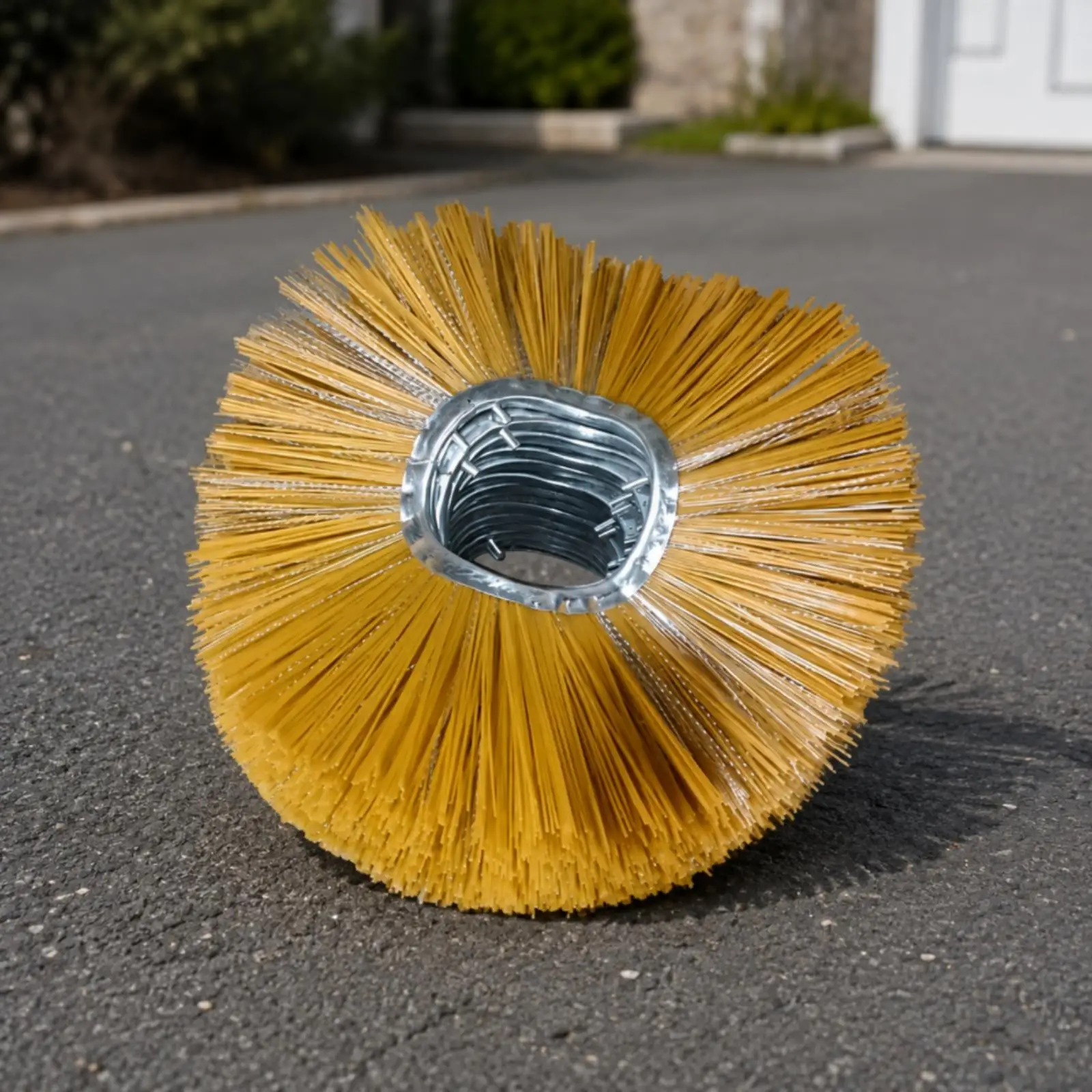 Rotary Sweeper Brush Section for Snow Removal Machine Metal Mounting Loop Dense Bristle