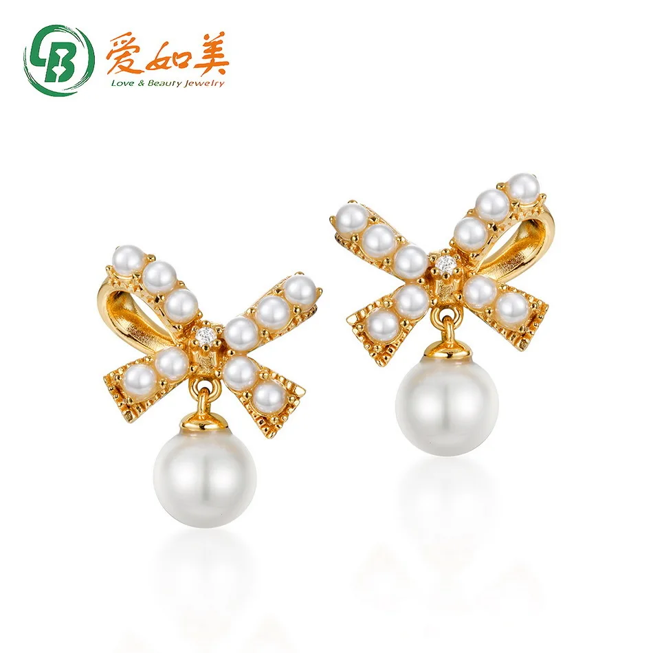 

Новые 18-каратное золото PT950 платиновые посеребренные 7-слойные золотые серьги с бантом и жемчугом милые интернет-знаменитости маленькие свежие