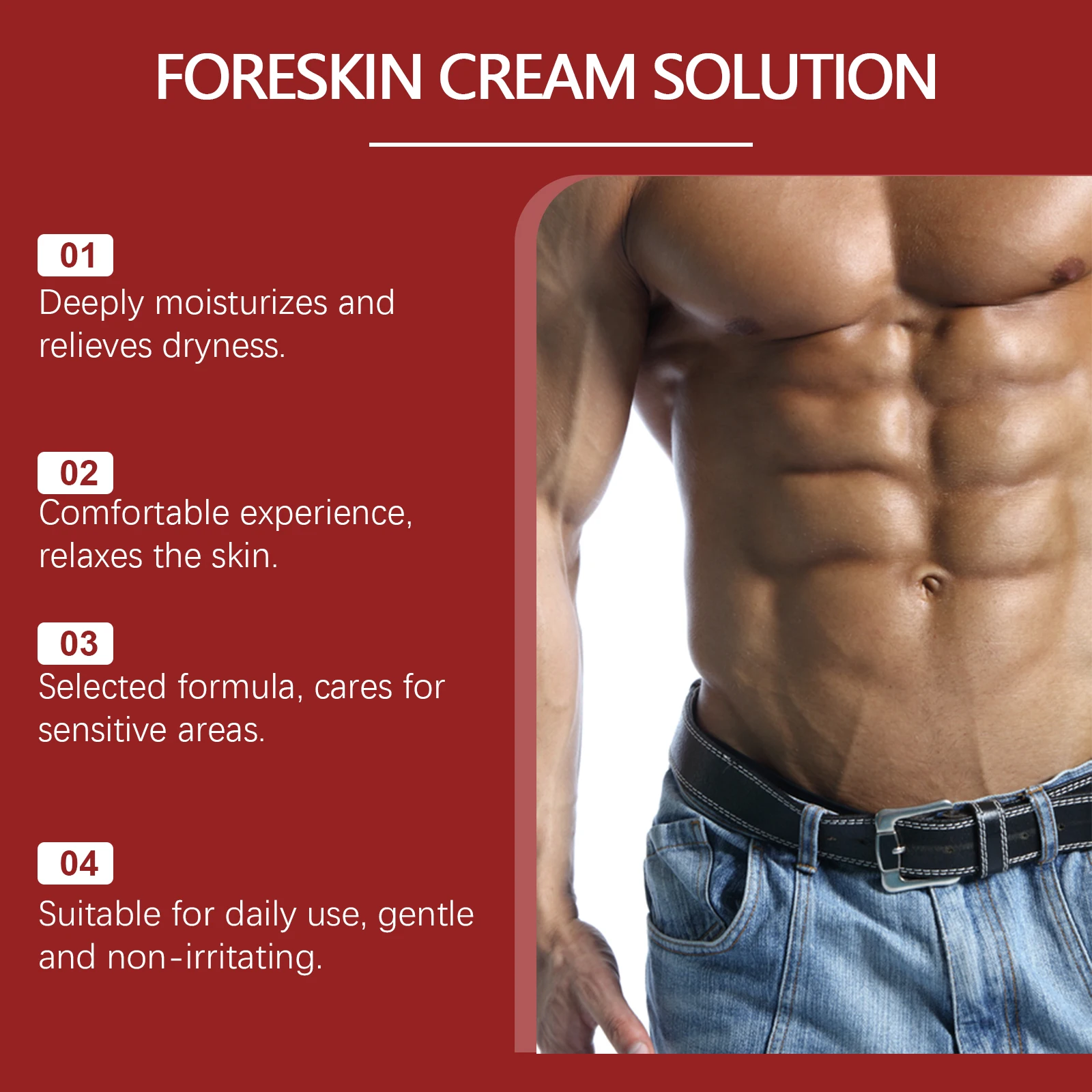 North Moon Men's Body Care ครีม Daily Pampering นวด Body Rejuvenating Lasting ขยาย Men's Care ครีม