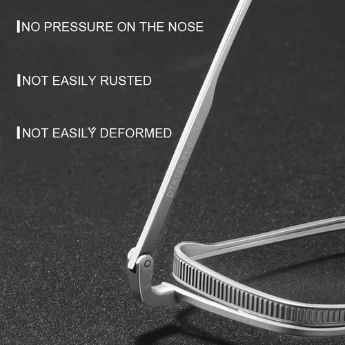 Imagen 2 del producto Gafas de lectura ultraligeras para hombre, lentes cuadradas Retro de negocios con montura de titanio puro, antiluz azul, miopía personalizada, DTX125