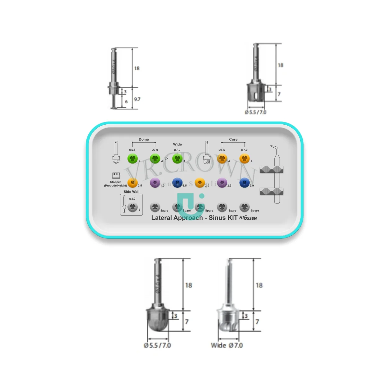 

Lateral Approach Surgery | LAS Kit Osstem Implant Lateral Approach Surgical Sinus Kits