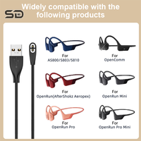 Earphone USB/Type-C Fast Charging Cable For Shokz AS800/S803/S810/OpenRun Bone Conduction Headphone Headset Charger Adapter