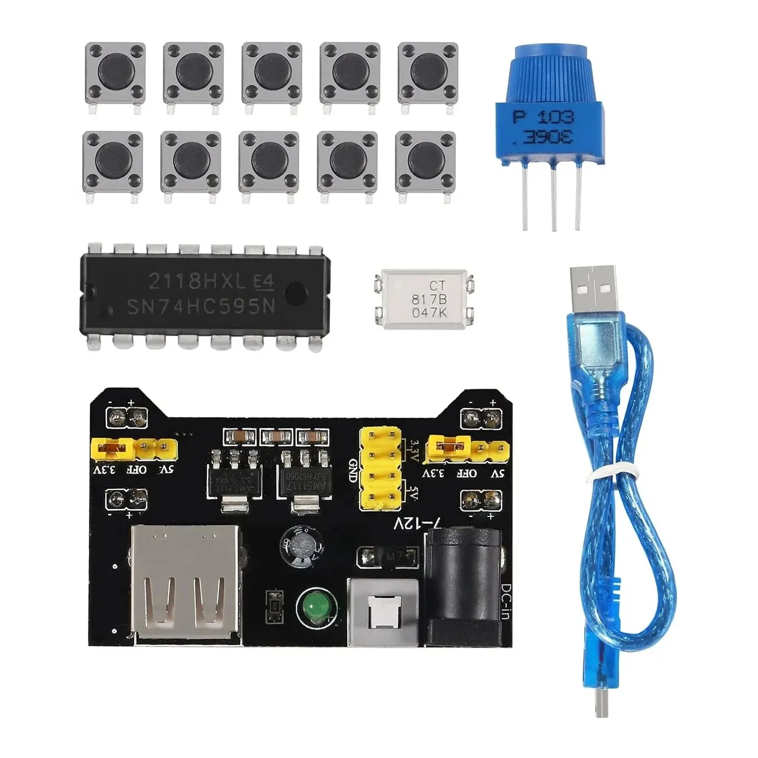 2022 new 830-hole kit is suitable for UNO R3 component package starter kit 3386P potentiometer.