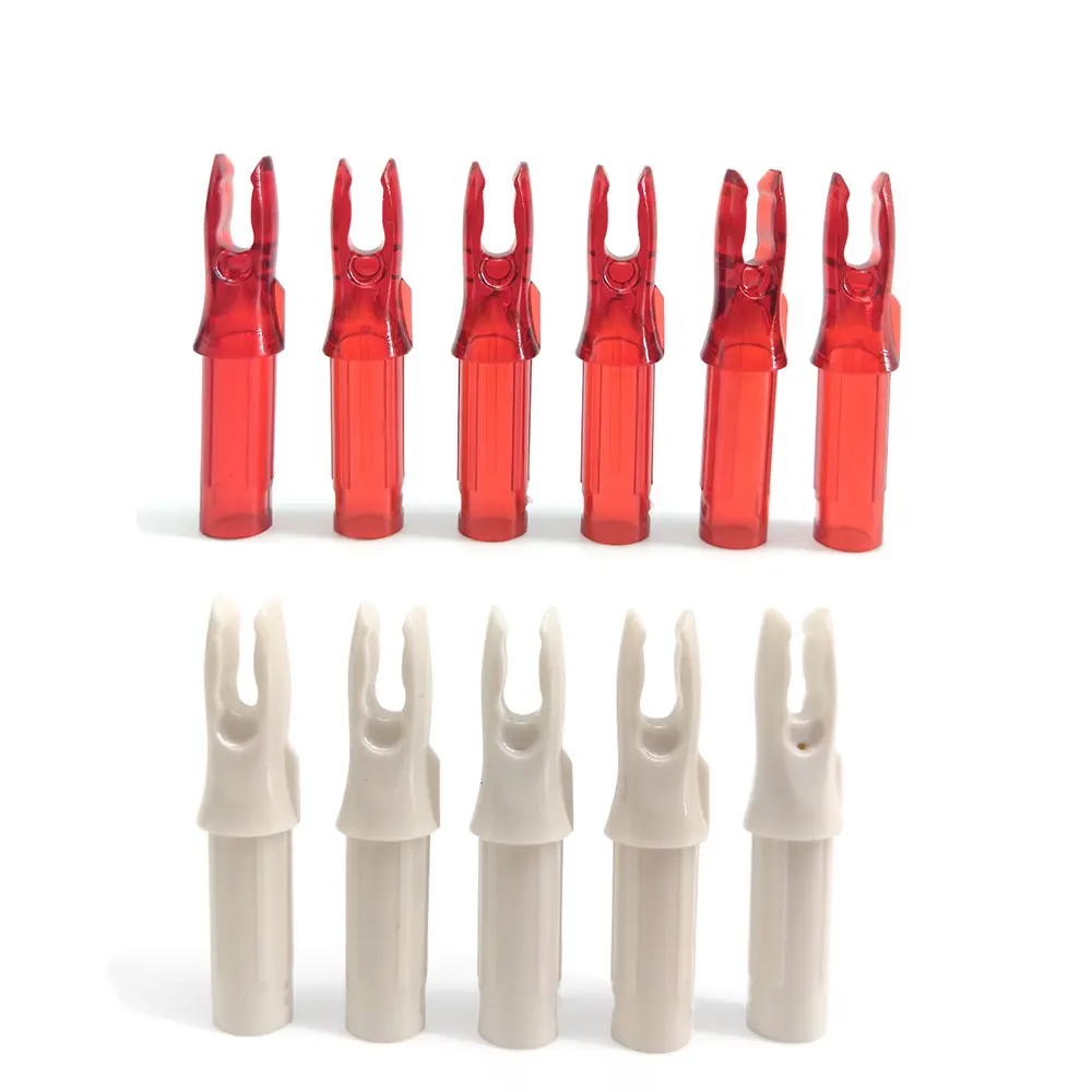 

50pcs Archery Insert Arrow Nock Multi-color Plastic Compact for ID6.2mm Carbon Fiberglass Arrow Shaft Hunting Shooting Accessory
