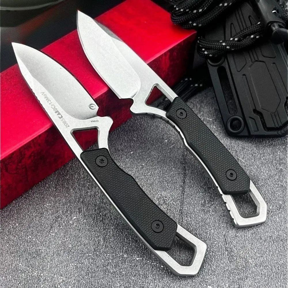 Новый нож 2058 с фиксированным лезвием для джунглей и ножнами, 8Cr13Mov, лезвие для выживания, аварийный EDC инструмент, универсальный нож высокой твердости для улицы