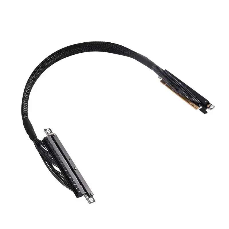 N36R-High-Speed 512Gbps Pcie 5.0 X16 Dual Reverse K33UF-TL Cable For RTX 50 RX 90Xx Series GPU 35CM