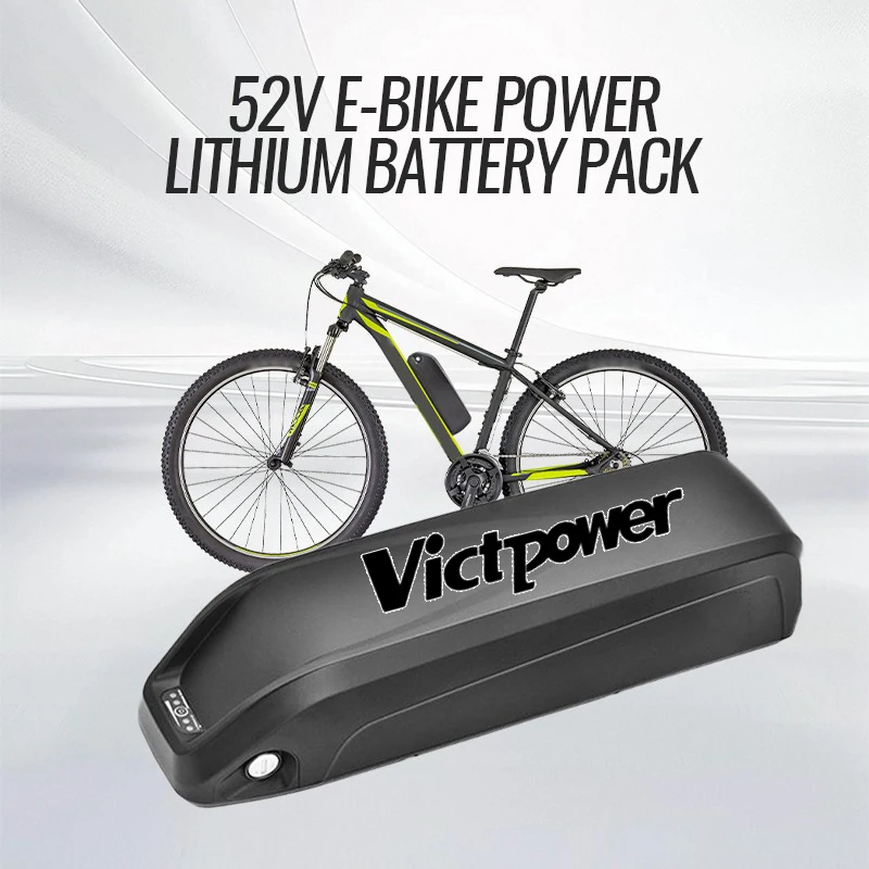 VICTPOWER 52V 10Ah For Hailong 1 Down Tube Lithium Battery 18650 21700 BMS Waterproof Ebike Rechargeable 500W 750W 1000W 1500W