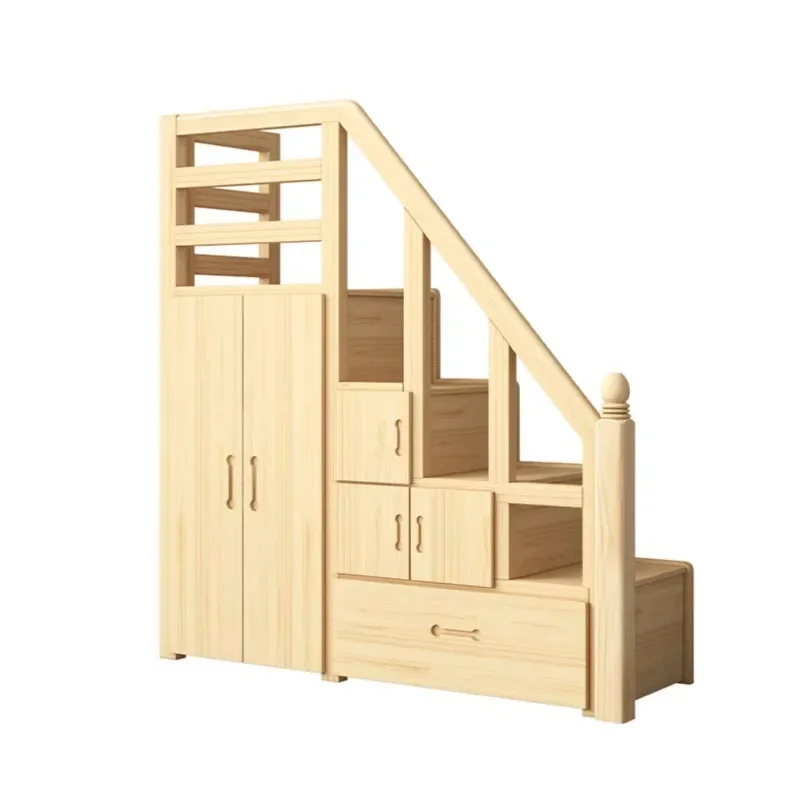 

Solid wood multifunctional wardrobe, staircase cabinet, staircase cabinet, staircase stool, drawer type storage cabinet