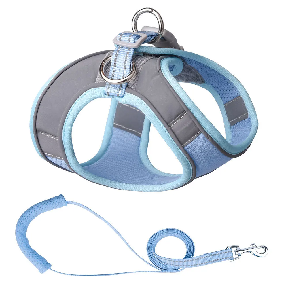 

Dog Harness Leash Set Hight Reflective Adjustable Pet Harnesses Vest For Small Medium Big Dogs Night Safety Walking Pet Supplies