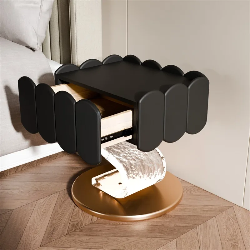 Light luxury high-end bedside table bedroom home storage cabinet