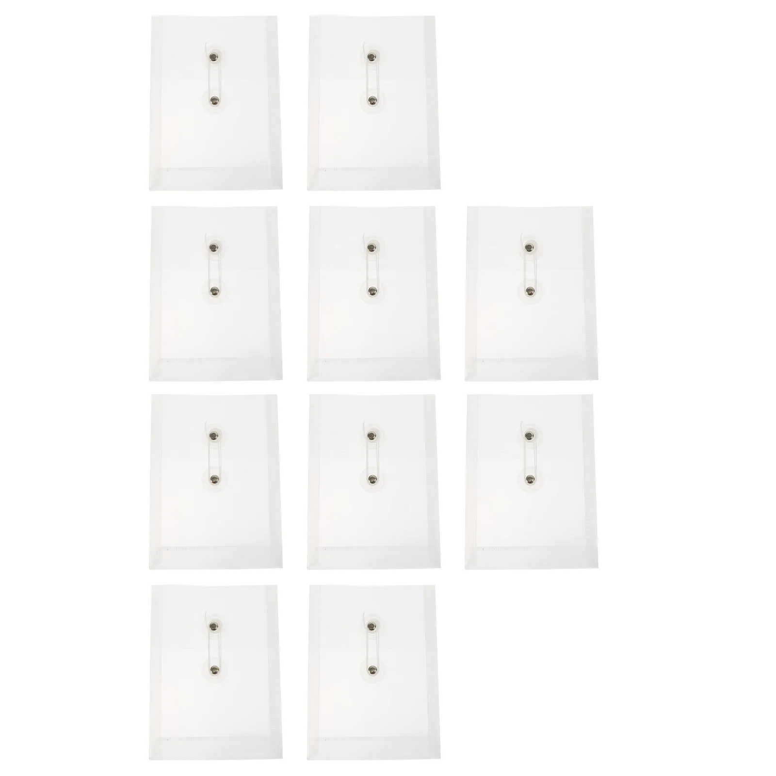

10Pcs Mini Storage Pouches Waterproof Tear-Resistant PP File Bags for Office Organization School Supplies Portable Document