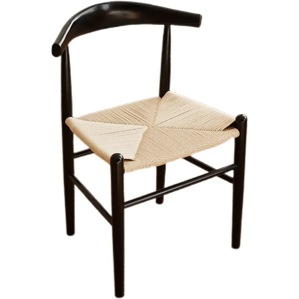 

Black Restaurant Rattan Style Wooden Hotel Luxury Wicker Modern Lounge Wicker Chair