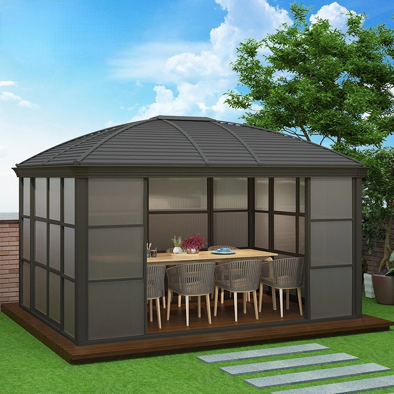 Sunshine Room Pavilion Outdoor Courtyard Pavilion Villa Xinmin Accommodation Aluminum Alloy Small House