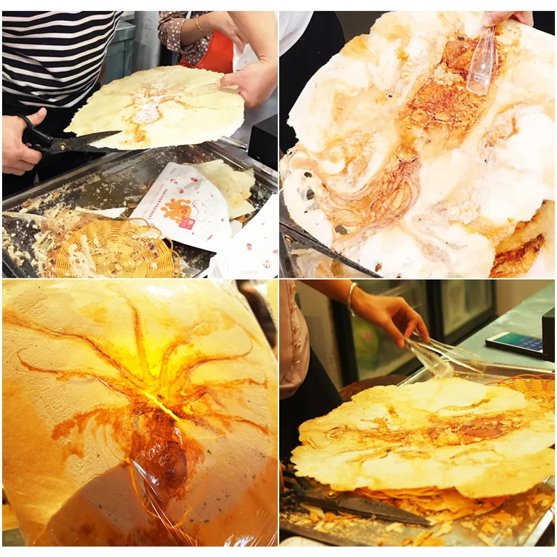 FC-SF11 Fossil Pancake Machine Commercial Octopus oracle Bone Pattern Scallop Machine 2400W Seafood Pancake Machine