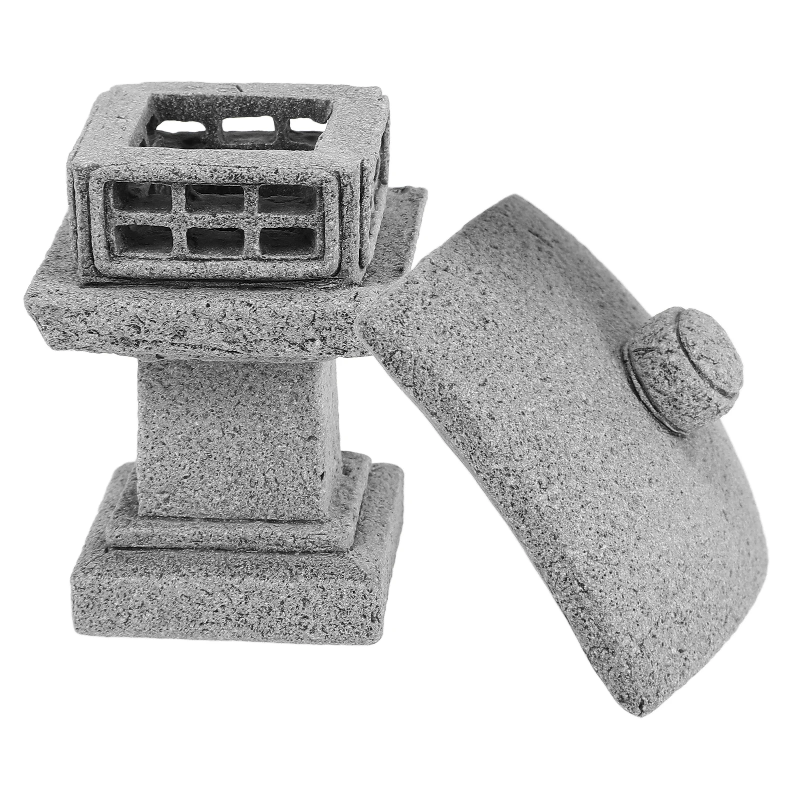 

Bluestone Mini Statue Garden Decor Micro Landscaping Ornament Fish Tank Decoration Miniature Pavilion Scenery Landscape Pavilion