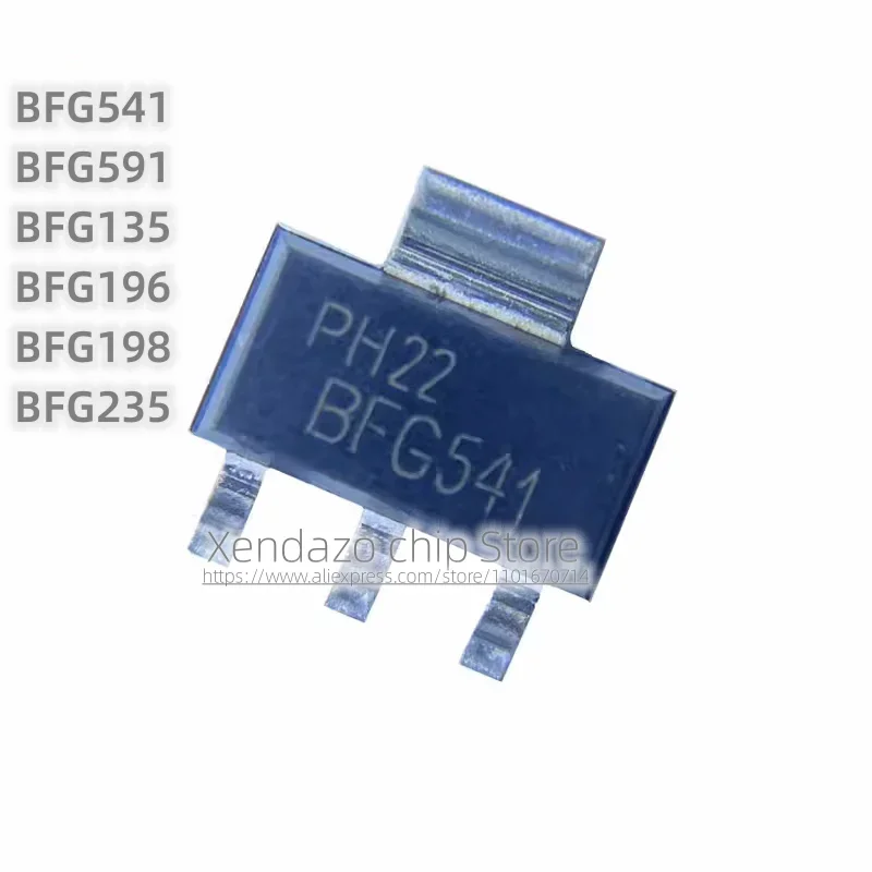 10pcs/lot BFG541 BFG591 BFG135 BFG196 BFG198 BFG235 SOT-223 package Original genuine  NPN 9 GHz wideband transistor RF chip