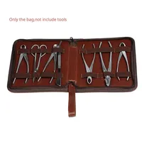 Bonsai Tool Set Case Multi-functional Canvas Watch Repair Portable Tool Bag Zipper Storage Bag  Zipper Organizer Tool Part