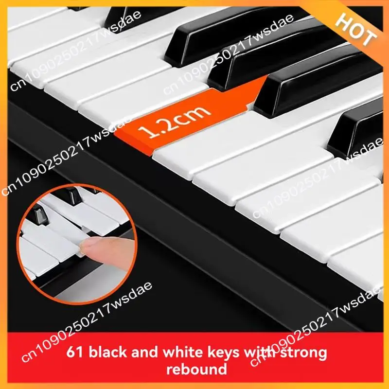 

X08A 61 Keys Children Electronic Keyboard Piano With Microphone Beginner Musical Instrument Organ Educational Toys