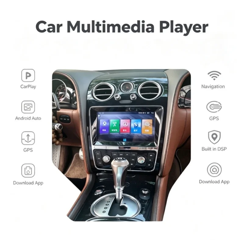 LHD RHD Car Radio for Bentley Flying Spur Continental GT GTC Mulsanne 2005-2012 GPS Navi BT Wireless CarPlay Multimedia Stereo