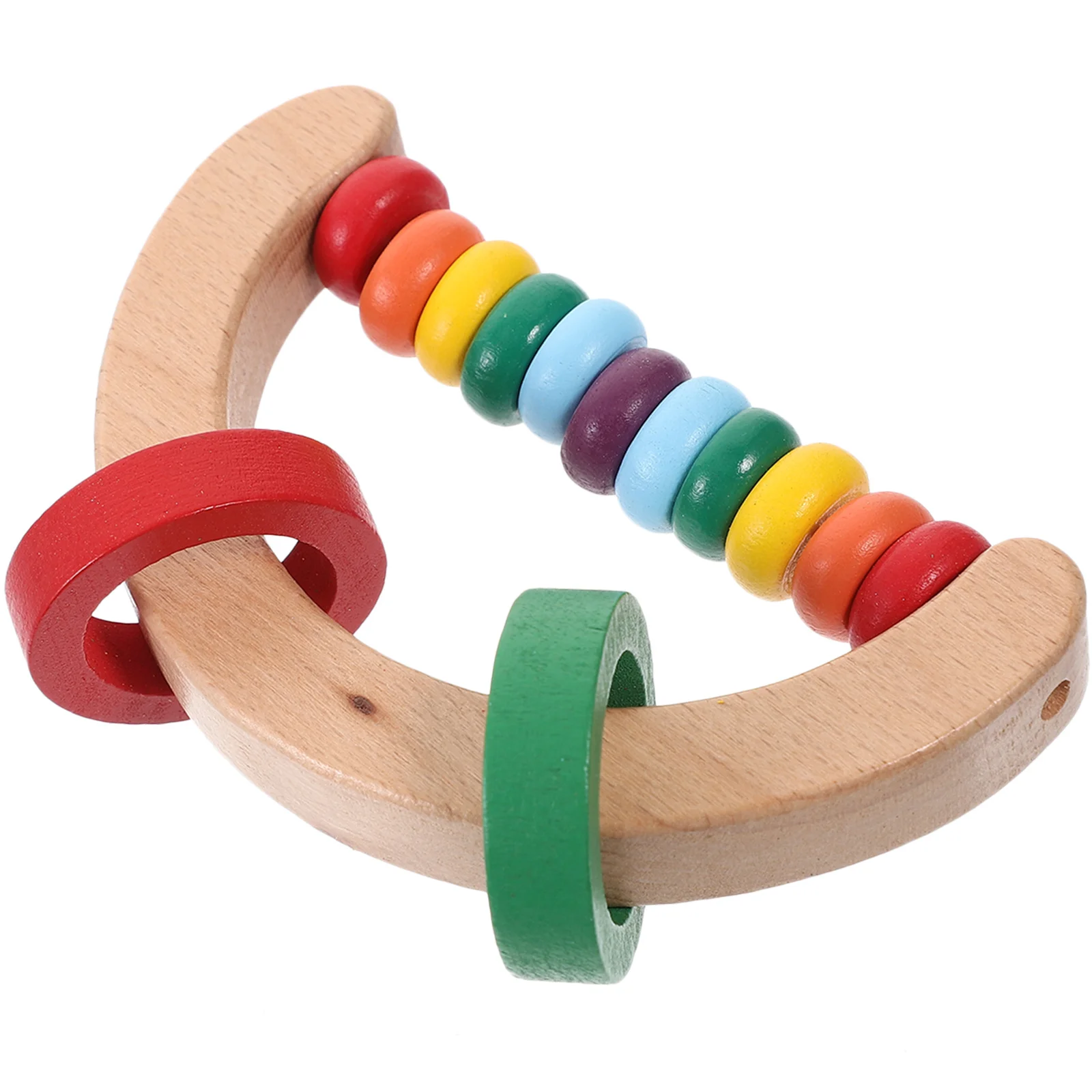 خشخيشة خشبية محمولة خفيفة الوزن تعليمية للأطفال التعلم المبكر الرضع طفل آلة موسيقية استيعاب اللعب