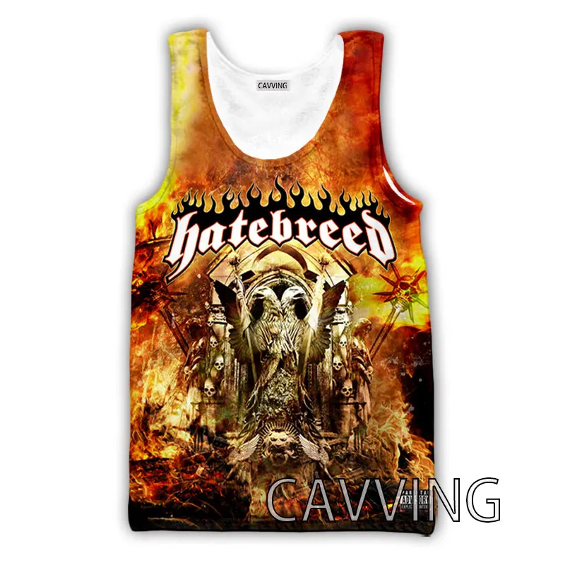 CAVVING 3D Printed  Hatebreed Rock Tank Tops Harajuku Vest  Summer Undershirt Shirts Streetwear for Men/women