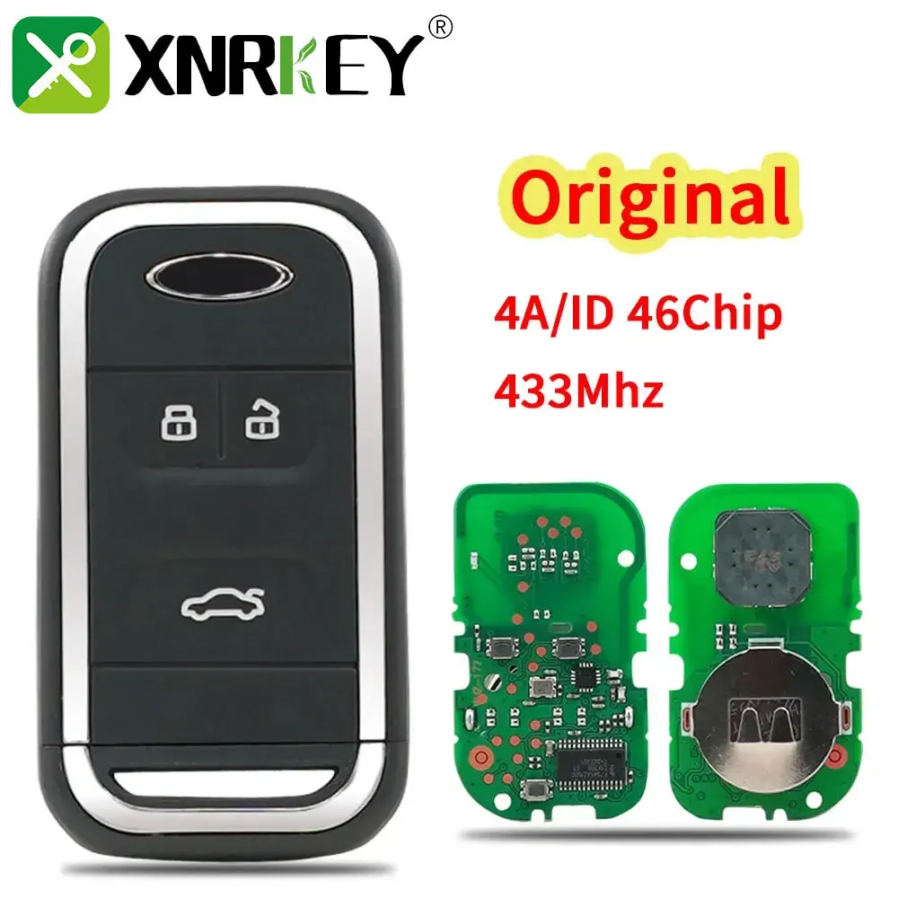 

XMRKEY 3 Button Car Keyless Smart Remote Key 434Mhz ID46/4A Chip For New Chery Tiggo 5 Tiggo 7 Tiggo 8 Arrizo 5 6 7 Remote Key