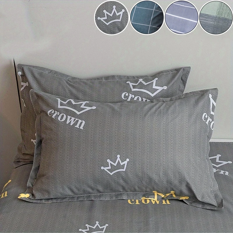 1pc Printing 100% Brushed Polyester Fibre Pillowcases , Soft and Cozy, Wrinkle, Fade, Resistant with Envelope Closure