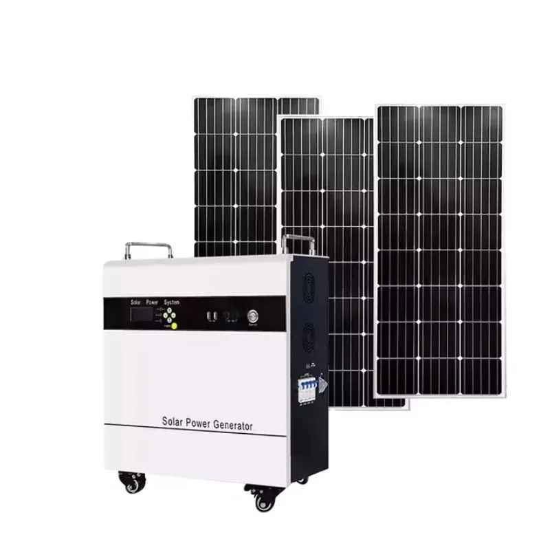 Solar generator 5000 watts  energy storage 5Kw generator solar all-in-one solar power generation system