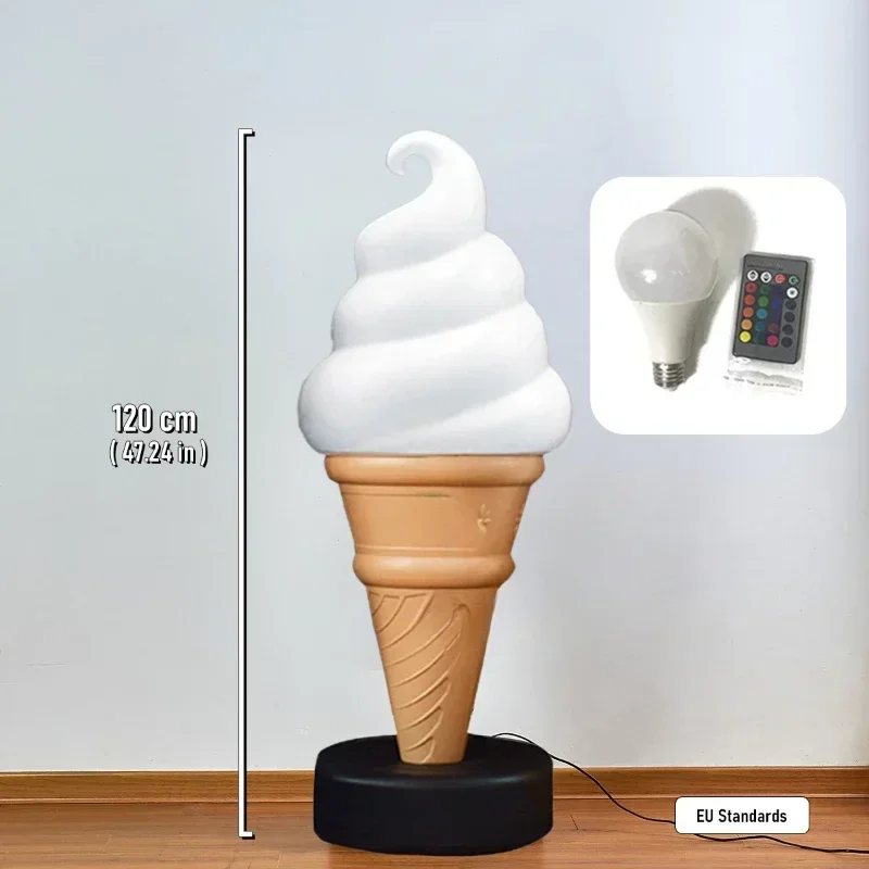 120 cm Home Decoration Mall Display Ice Cream Statue Dessert Sculpture