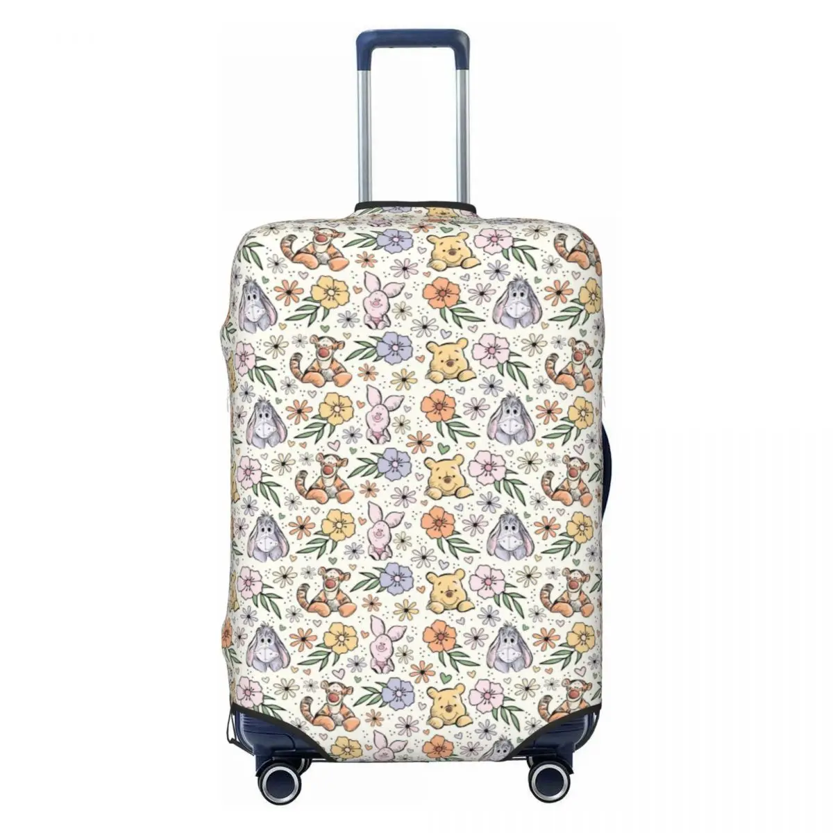 

Защитный чехол для чемодана с изображением Винни-Пуха, забавный защитный чехол для дорожного чемодана, подходит для чемоданов 18-32 дюймов