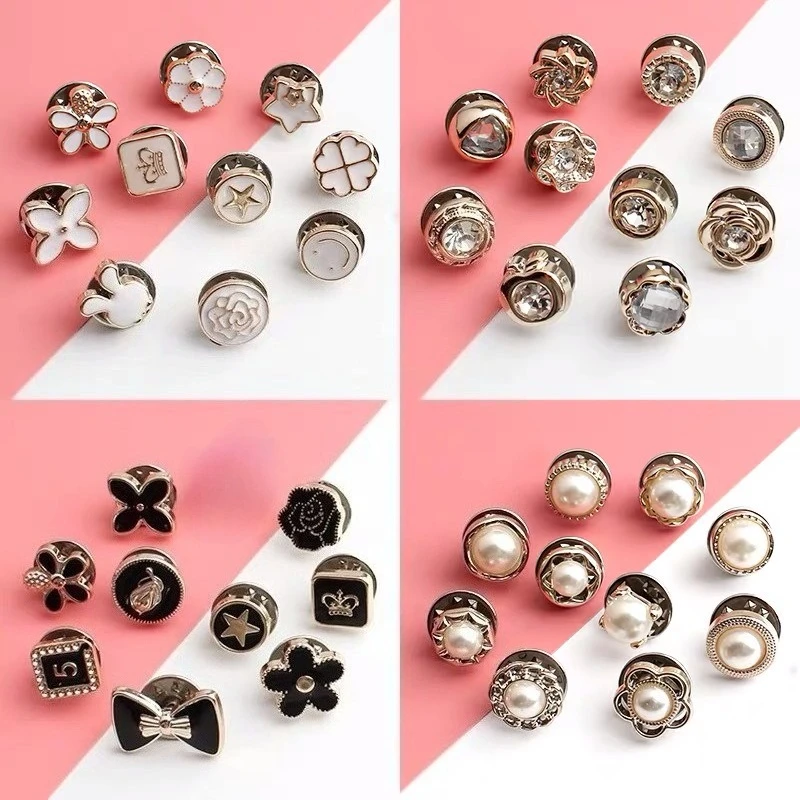 1 Pack Elegant Anti-Wardrobe Malfunction Pearl Brooch - Secure & Decorative Multi-Functional Pin for Blouses & Dresses