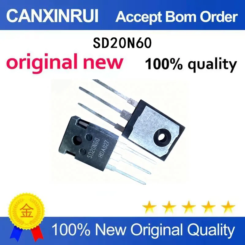 

(5-100 Pieces) Brand new original SD20N60 20N60 TO-3P MOSFET chip IC in stock