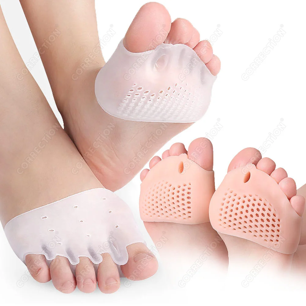 Hallux Valgus Corrector Toe Separator Silicone Bunion Orthotics Protector Pain Relief Forefoot Pad Socks Foot Care Pedicure