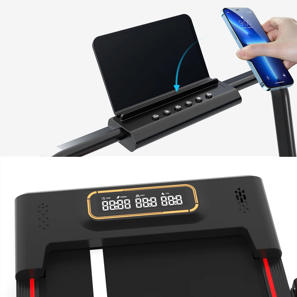 جهاز المشي الكهربائي STLF Fanpo Home Fitness مع مفتاح أمان وسرعة LED قابلة للتعديل للداخل