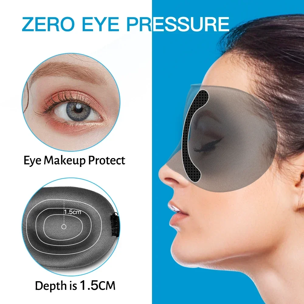 1 Pcs Sleep Mask Blindfold Sleeping Aid 3D Soft Memory Foam Eye mask for Sleeping Travel Blockout Light Slaapmasker Eye Cover