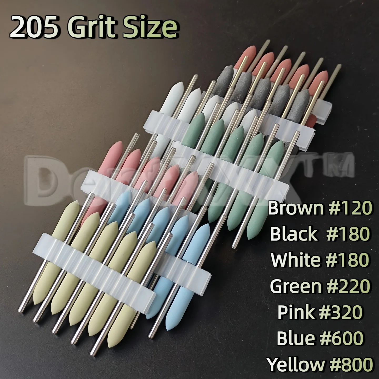 10/50/100PCS Silicone Polishing Points for Grinding, Multi-Grit for Metal, Ceramic, Nail Polishing and Grinding