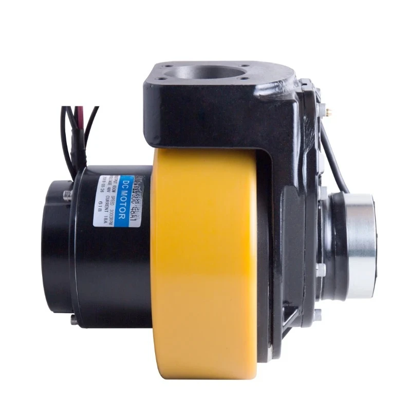 650W 750W 1000W Rubber Drive wheel 24V 48V DC brush brushless driving wheel motor for Electric forklift pallet truck