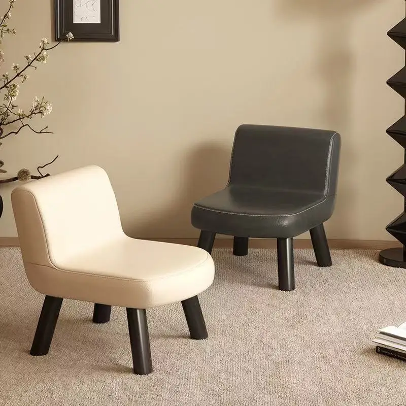 ww-Household Low Back Small Chair Adult Bench Children's Living Room Coffee Table Low Foot Sofa Stool Shoe Stool