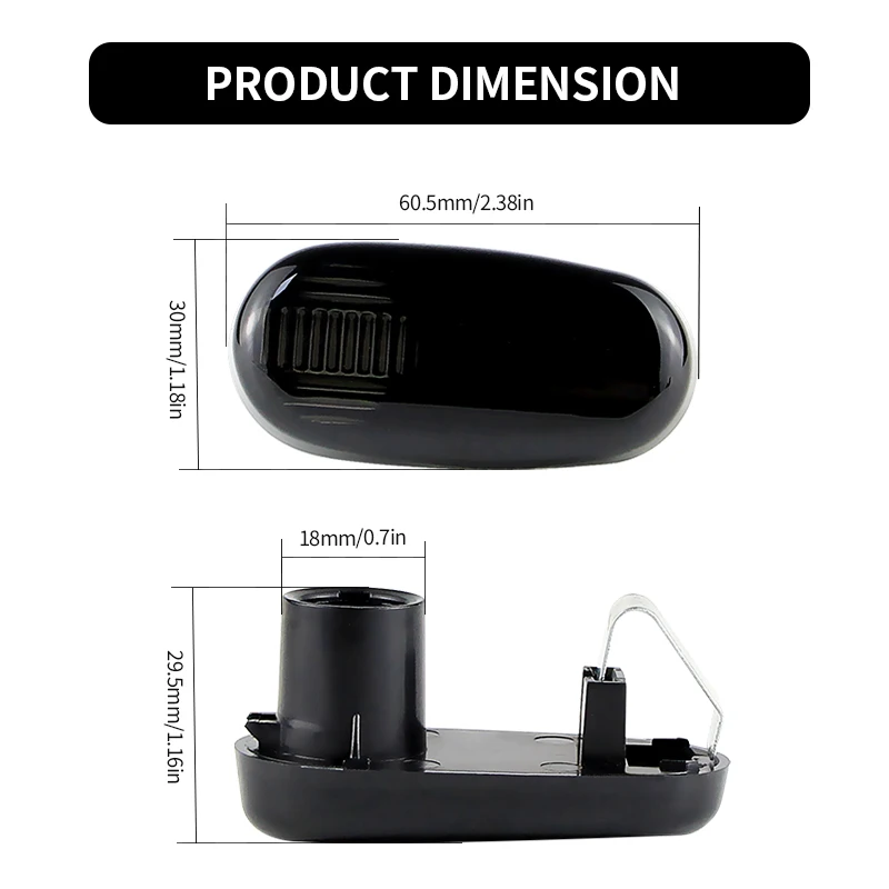 2PCS For Alfa Romeo Mito 955 147 GT 937 Fiat Bravo2 Car Turn Signal Side Fender Marker Light Lamp Cover Shell Housing Left&Right