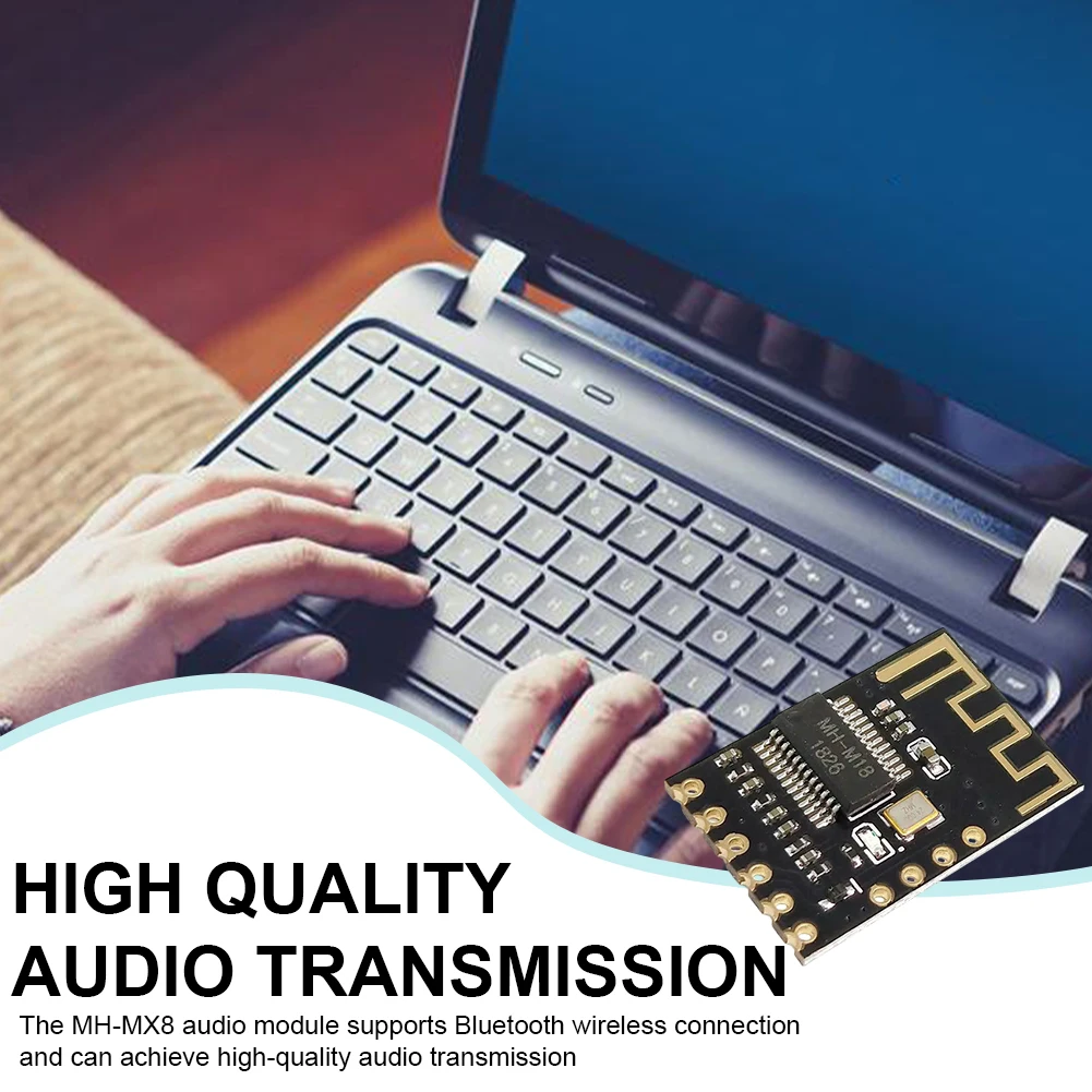 Moduł audio bezprzewodowy MH-MX8 MP3 HIFI kompatybilny z Bluetooth 4.2, bezstratny dekoder MP3, płytka M18 M28 M38 do samodzielnego montażu i modyfikacji głośników