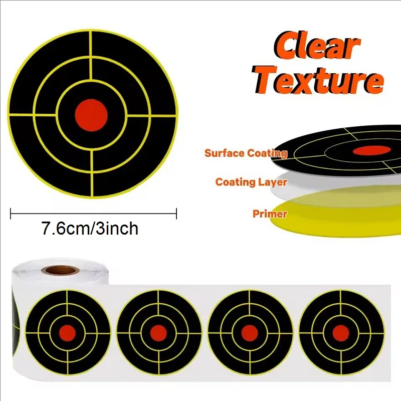 100/200 Counts Shooting Target Sticker Self Adhesive Reactive Splatter Splash Target for Hunting Practice Shoot Training Tools