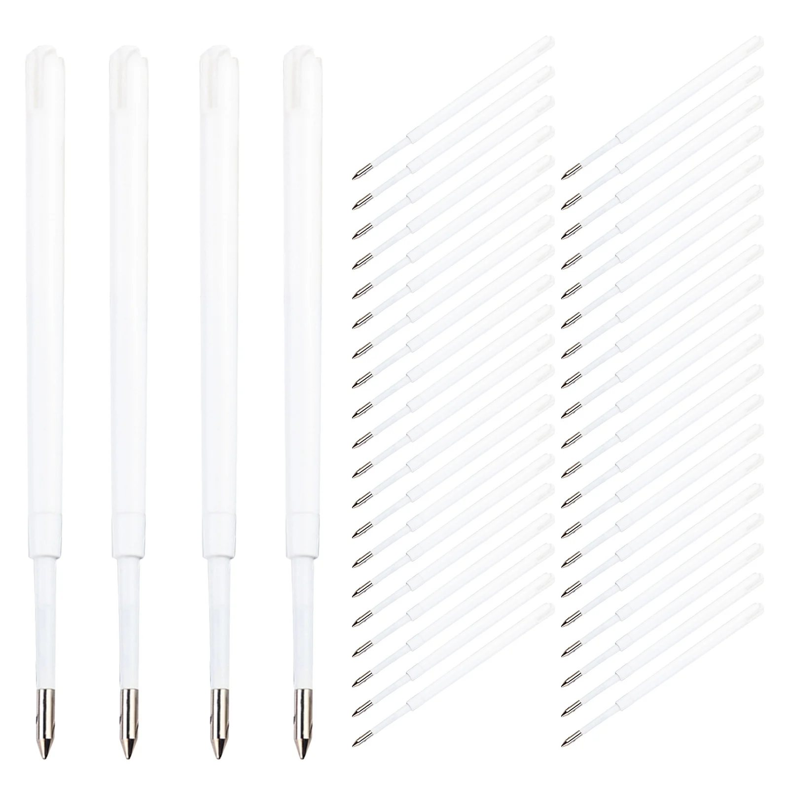 

100 шт., стержень для ручки, 1,0 мм, картридж для шариковой ручки с черными чернилами, плавное письмо для школьных канцелярских принадлежностей, выдвижная ручка