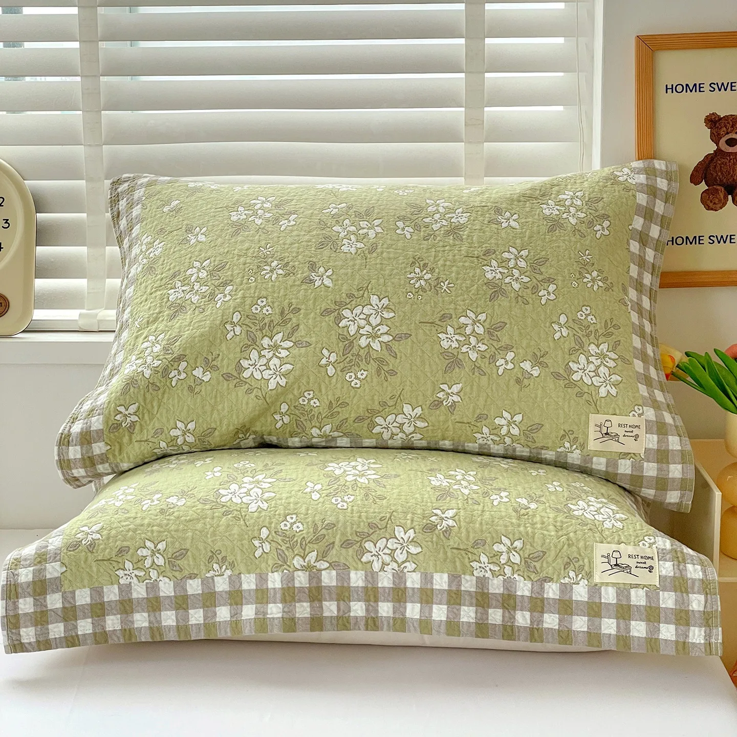2pcs Summer Cooling Cotton 100% pillow towel 52X75 Baby pillow towel tudent Single Pillow cover Children Bedding For Boys Girls