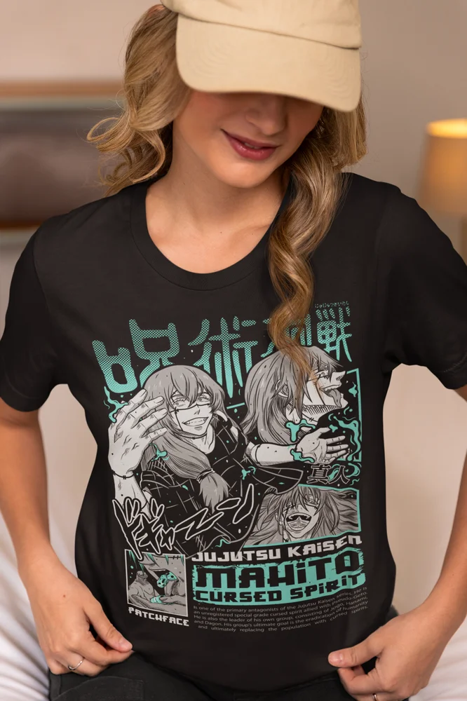 Mahito T-shirt Jujutsu Kaisen Fushiguro Toji Horror Anime Gifts Shirt All Size