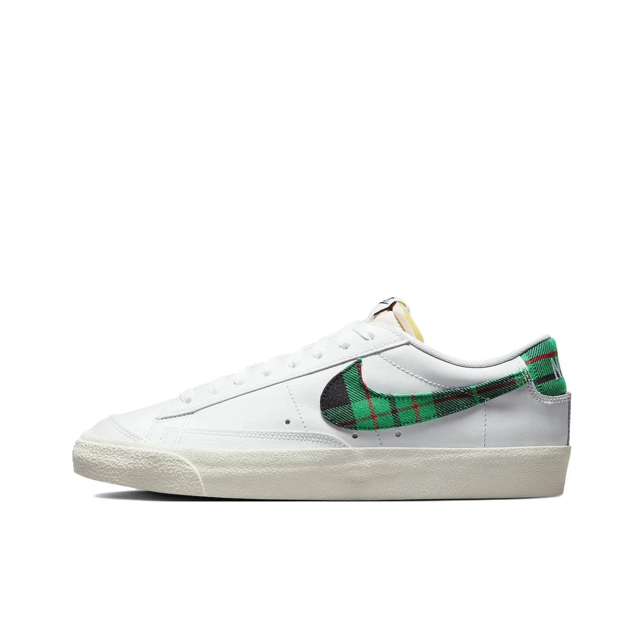 Nike Blazer Leather Low top Skateboard Shoes Men's White Green DV0801-100