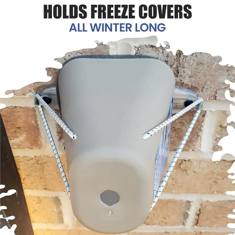 B97A-Outdoor Faucet Repair Spigot Mounting Plate No Faucet Removal Thick Aluminum Securing Plate