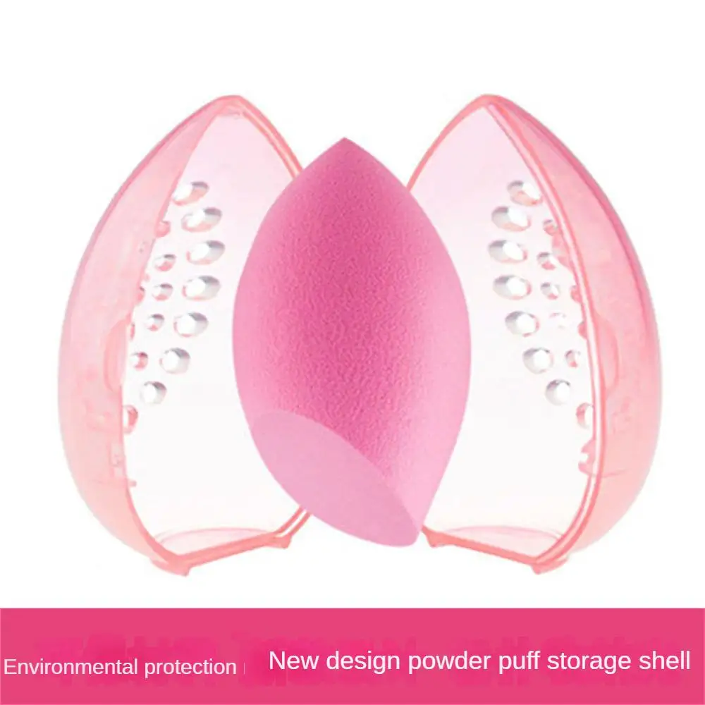 2/4/6Pcs Doos Draagbare Puff Shell Transparant Transparant Puff Box Cosmetische Ei Opbergdoos Hoogwaardige Materialen