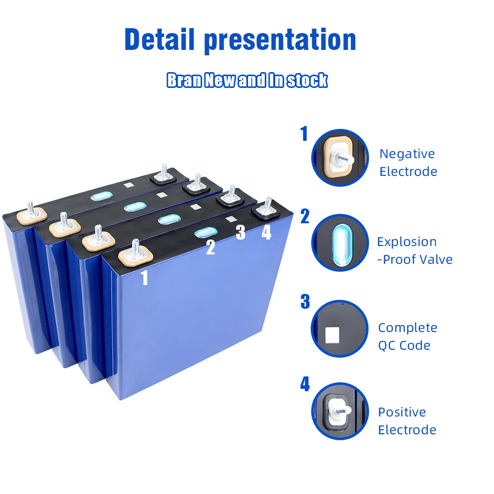 Lifepo4 CATL 100AH Lifepo4 Battery 12V 24V 48V Grade A Power Bank  Rechargeable Batteries To Ukraine By Meest For Solar