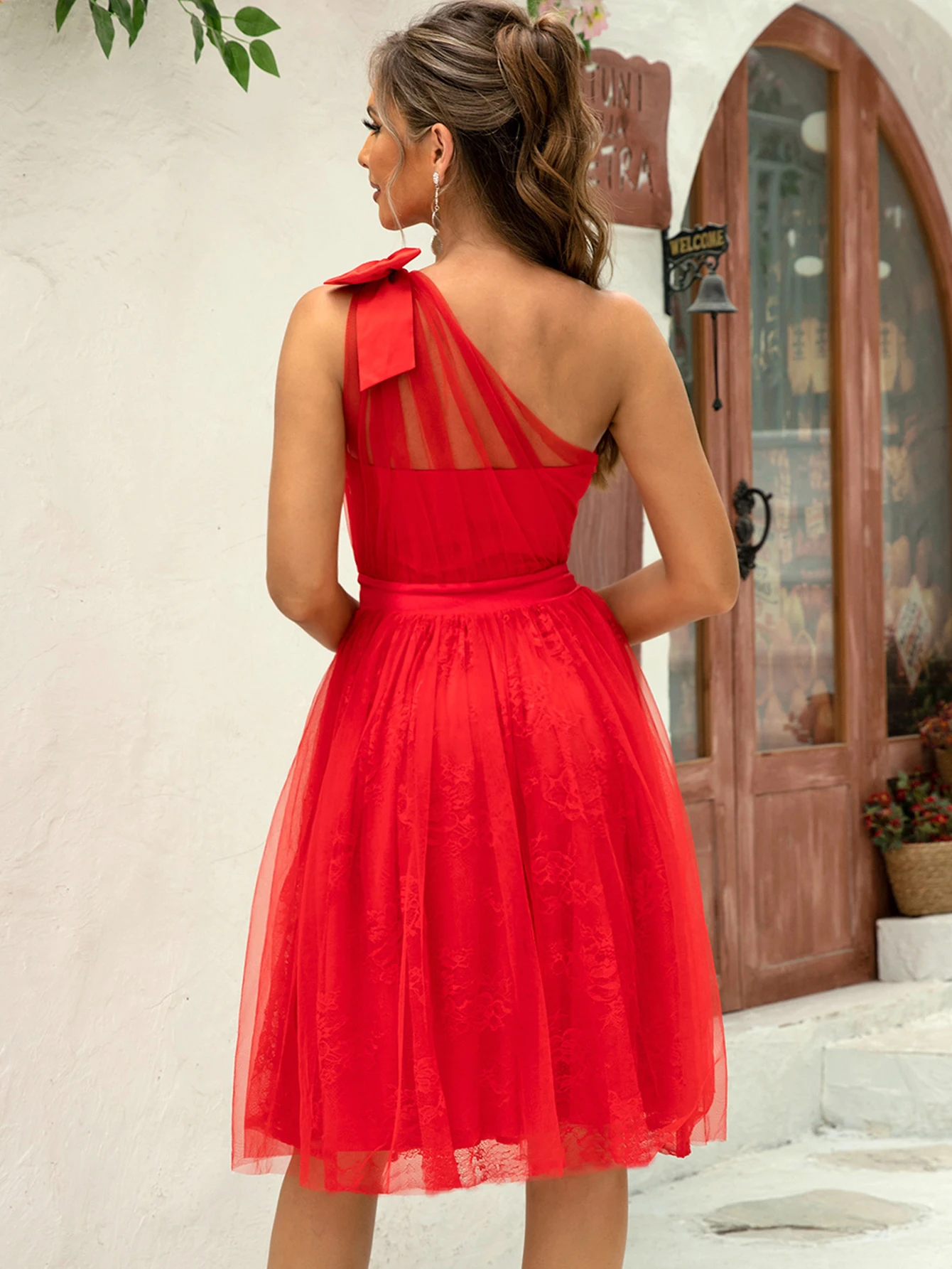 Sexy elegant backless red birthday party evening short dresses women mesh club wedding prom dresses women summer dress vestidos