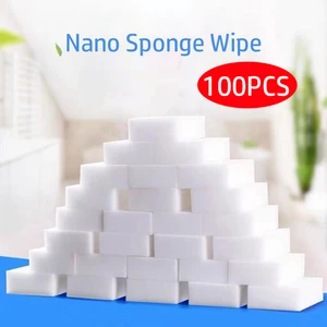 20/50/100 Buah Spons Melamin Penghapus Spons Ajaib untuk Dapur Kantor Kamar Mandi Melamin Rumah Spons Pembersih Pembersih Nano 10x6x2cm 12 spons penghapus ajaib penjualan terbaik - №